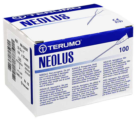   Terumo Neolus   ~     0,6  25